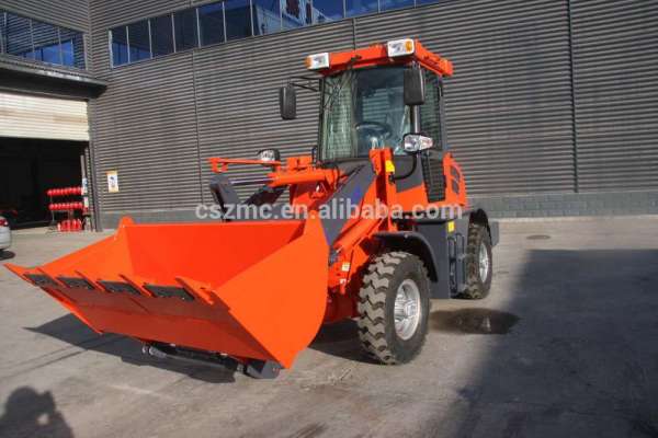 China wheel loader 1.0 tons ZL10F wheel loader with wheel loader with hydraulic transmission