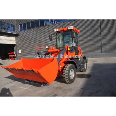 China wheel loader 1.0 tons ZL10F wheel loader with wheel loader with hydraulic transmission